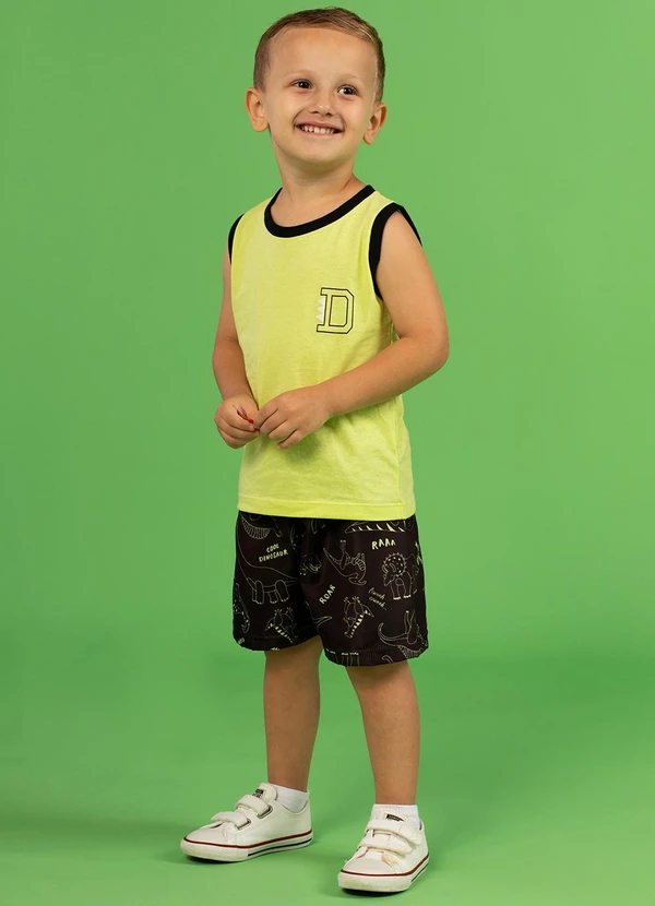 Turminha - Conjunto Infantil Masculino Verde