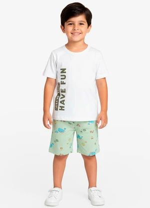 Rovi Kids - Conjunto Infantil Masculino Verde - ROVI KIDS