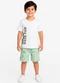 Rovi Kids - Conjunto Infantil Masculino Bege - variação: Verde