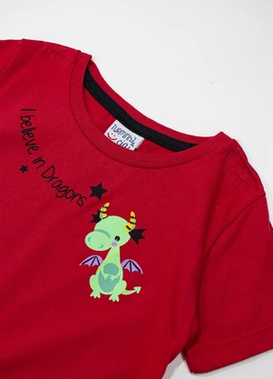 Turminha - Conjunto Infantil Masculino Vermelho - TURMINHA