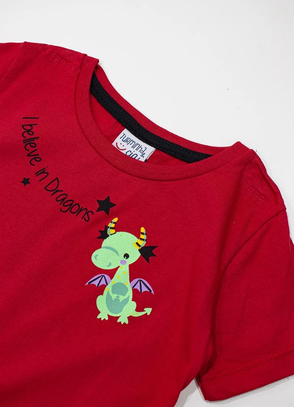 Turminha - Conjunto Infantil Masculino Vermelho 2