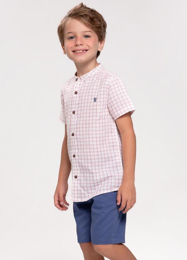 Trick Nick - Conjunto Infantil Masculino Xadrez Vermelho 3