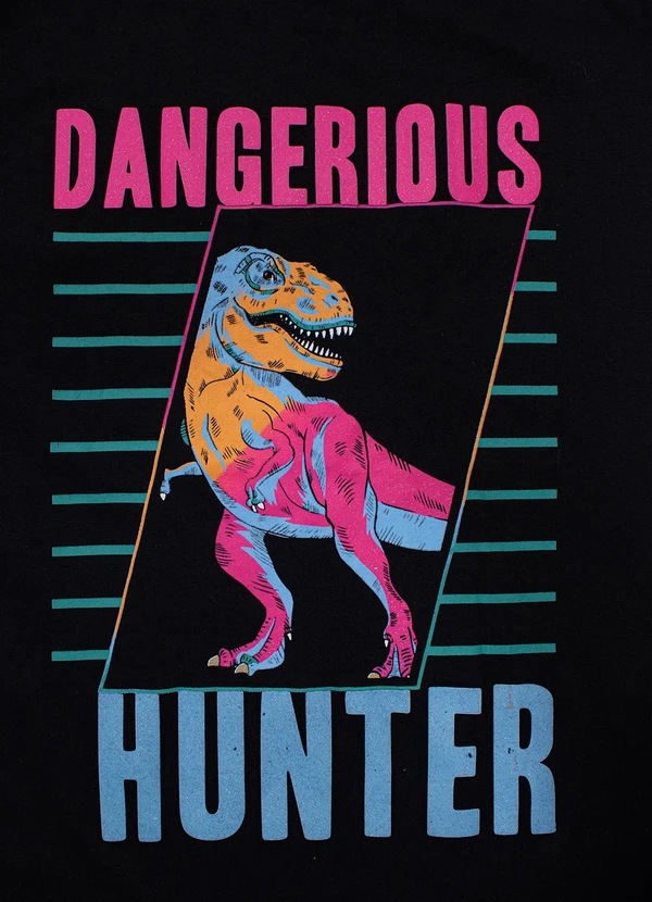 Turminha - Conjunto Infantil Meia Malha e Moletom Preto 5