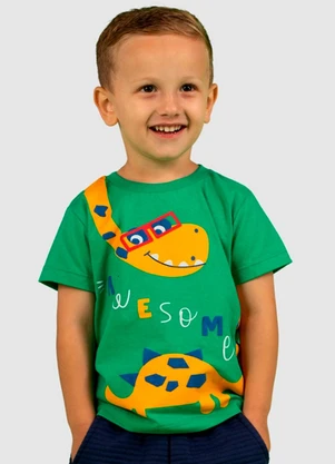 Turminha - Conjunto Infantil Meia Malha/Gorgurim Verde - TURMINHA