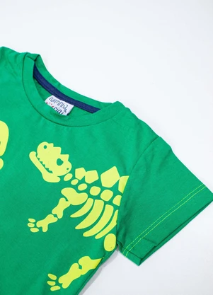 Turminha - Conjunto Infantil Meia Malha/Tactel Verde - TURMINHA
