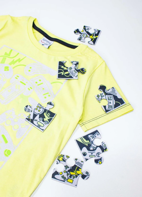 Turminha - Conjunto Infantil Meia Malha Verde 2