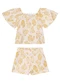 Elian - Conjunto Infantil Menina Cactos Rosa - variação: Amarelo
