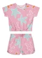 Elian - Conjunto Infantil Menina Estrela-Do-Mar Azul - variação: Rosa
