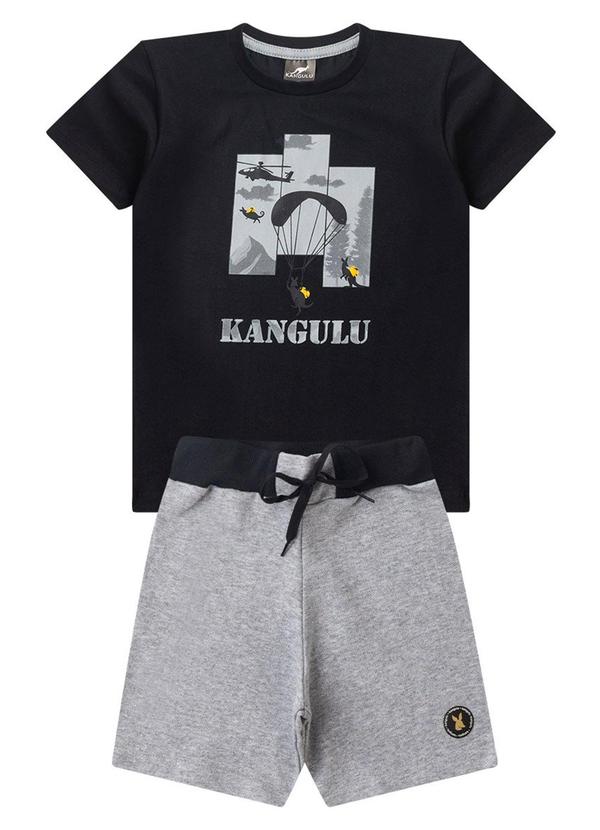 Rosa Azul - Conjunto Infantil Menino Adventure Kangulu Preto