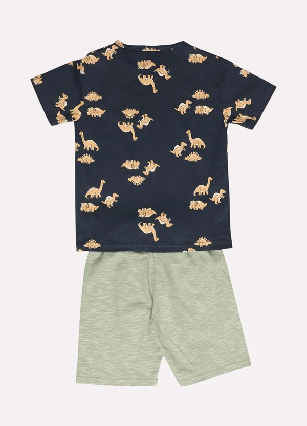 Kyly - Conjunto Infantil Menino Algodão Estampado Azul 3