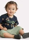 Kyly - Conjunto Infantil Menino Algodão Estampado Azul - variação: Azul
