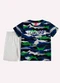 Kyly - Conjunto Infantil Menino Algodão Estampado Azul - variação: Cinza