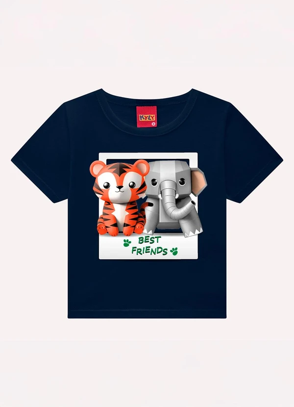 Kyly - Conjunto Infantil Menino Animais Azul Marinho 2