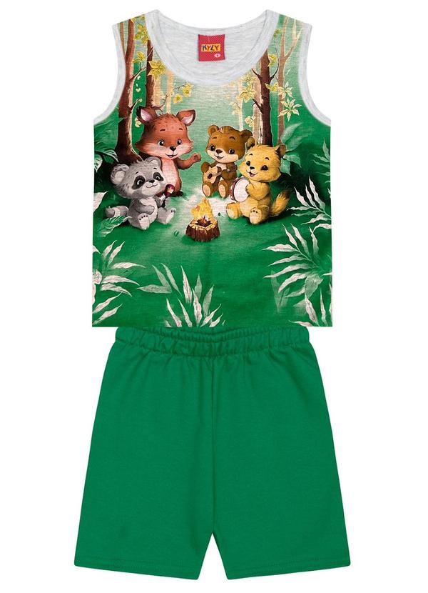 Kyly - Conjunto Infantil Menino Animais Verde