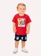 Kyly - Conjunto Infantil Menino Animais Vermelho - variação: Vermelho