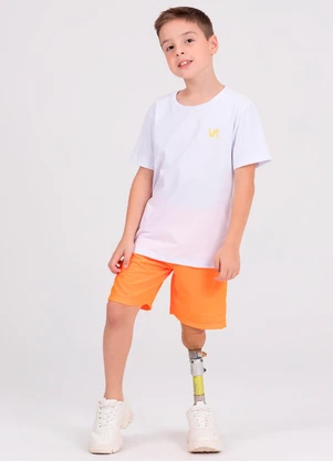 Vida Costeira - Conjunto Infantil Menino Aplique Laranja - VIDA COSTEIRA