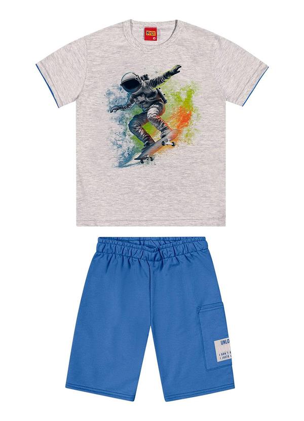 Kyly - Conjunto Infantil Menino Astronauta Cinza