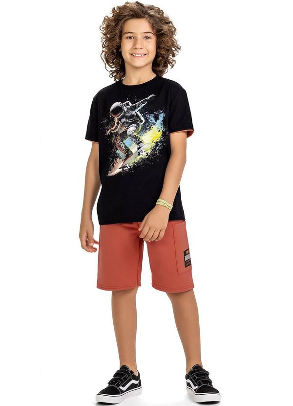 Kyly - Conjunto Infantil Menino Astronauta Preto