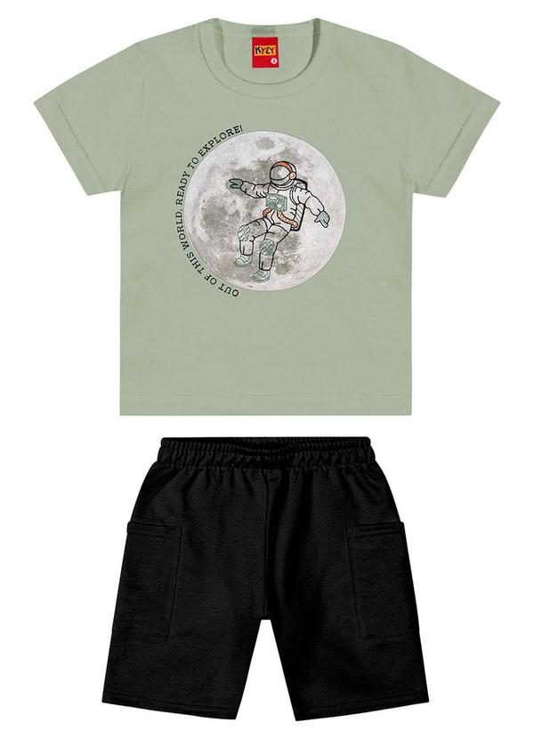 Kyly - Conjunto Infantil Menino Astronauta Verde