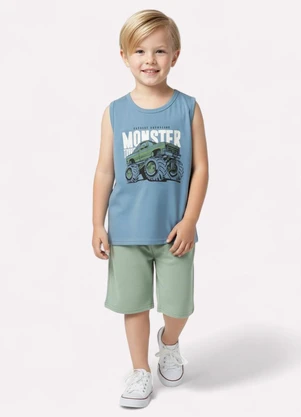 Kyly - Conjunto Infantil Menino Automóvel Azul - KYLY