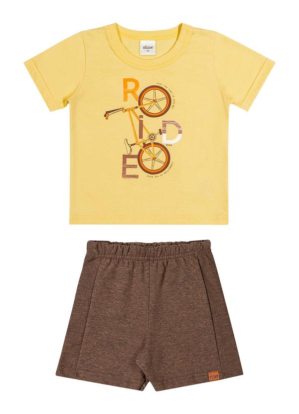 Elian - Conjunto Infantil Menino Aventura Elian Amarelo