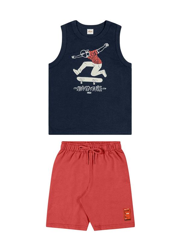 Elian - Conjunto Infantil Menino Aventura Elian Azul