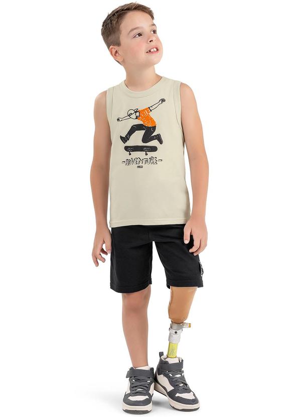 Elian - Conjunto Infantil Menino Aventura Elian Cinza