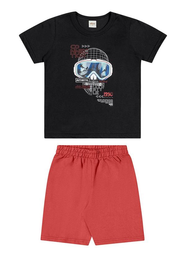 Elian - Conjunto Infantil Menino Aventura Elian Preto