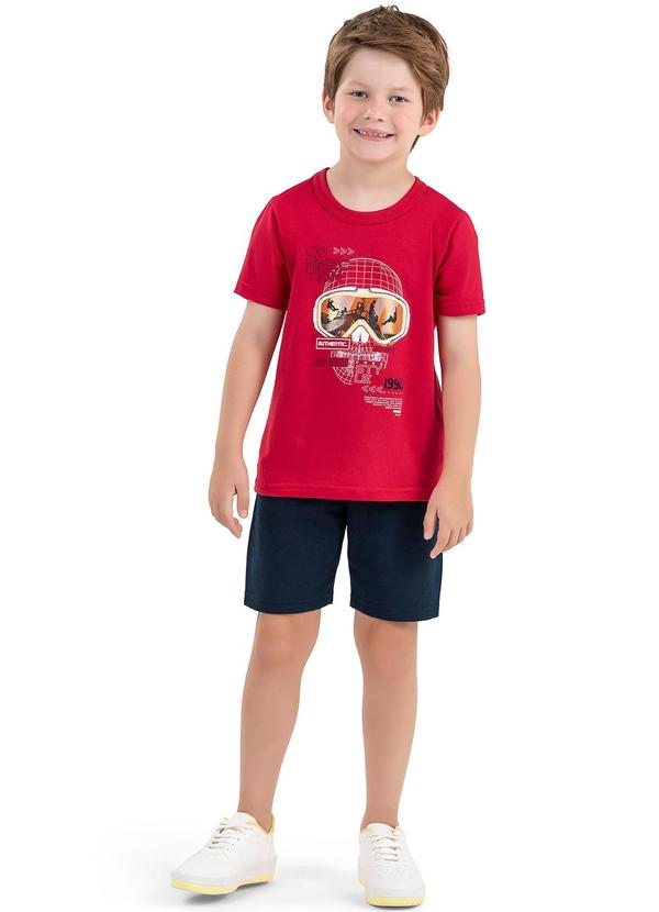 Elian - Conjunto Infantil Menino Aventura Elian Vermelho