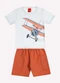 Kyly - Conjunto Infantil Menino Avião Branco - variação: Branco