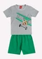Kyly - Conjunto Infantil Menino Avião Branco - variação: Cinza