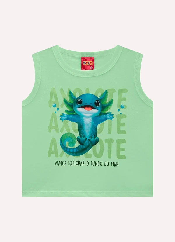 Kyly - Conjunto Infantil Menino Axolote Verde 3