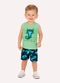 Kyly - Conjunto Infantil Menino Axolote Azul - variação: Verde