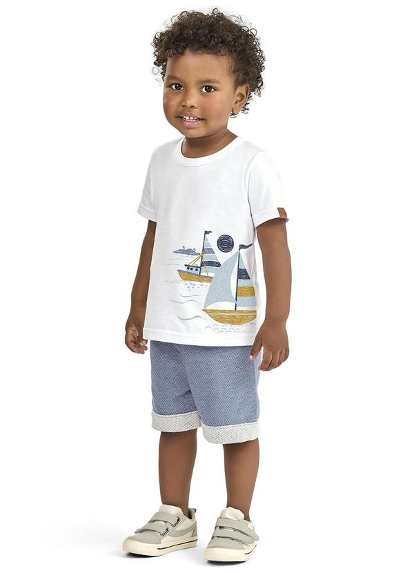 Elian - Conjunto Infantil Menino Barco Branco 2