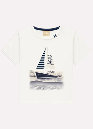 Milon - Conjunto Infantil Menino Barco Branco - MILON