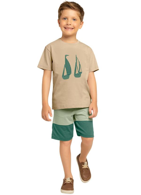 Milon - Conjunto Infantil Menino Barco Verde