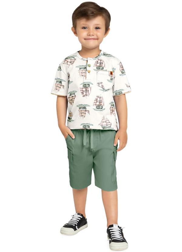 Milon - Conjunto Infantil Menino Barco Verde