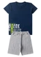 Select - Conjunto Infantil Menino Básico Curto Preto - variação: Azul