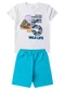 Select - Conjunto Infantil Menino Básico Curto Preto - variação: Branco