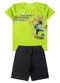 Select - Conjunto Infantil Menino Básico Curto Preto - variação: Verde