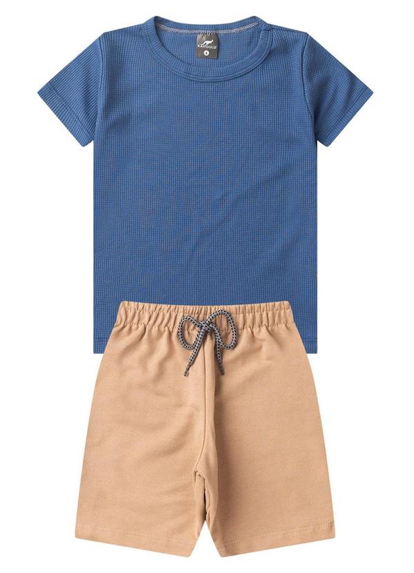 Rosa Azul - Conjunto Infantil Menino Básico Kangulu Azul