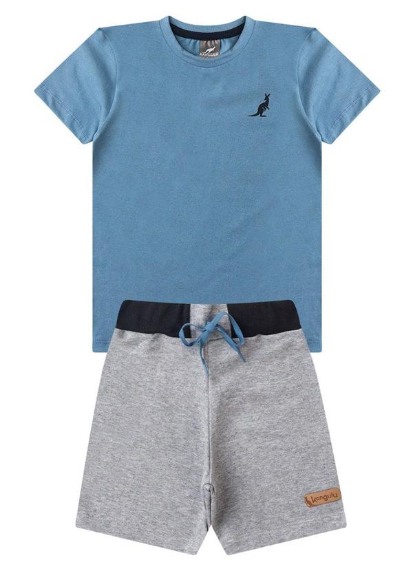 Rosa Azul - Conjunto Infantil Menino Básico Kangulu Azul