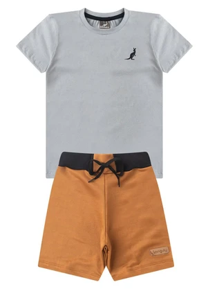 Rosa Azul - Conjunto Infantil Menino Básico Kangulu Mescla - ROSA AZUL