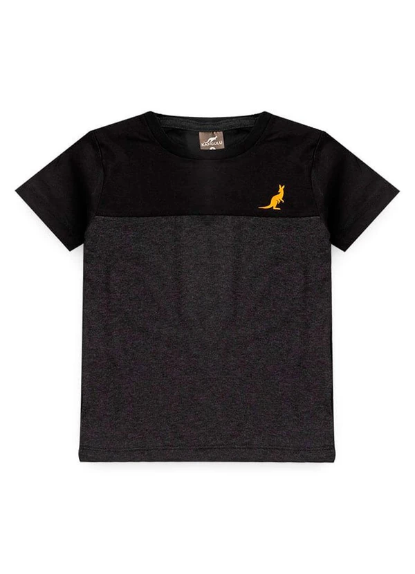 Rosa Azul - Conjunto Infantil Menino Básico Kangulu Preto 2