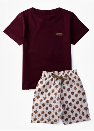 Select - Conjunto Infantil Menino Básico Vermelho - SELECT