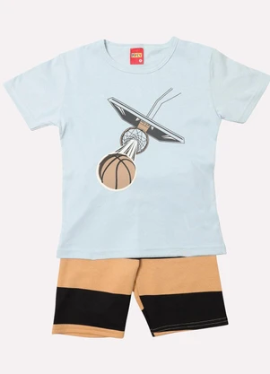 Kyly - Conjunto Infantil Menino Basquete Azul - KYLY