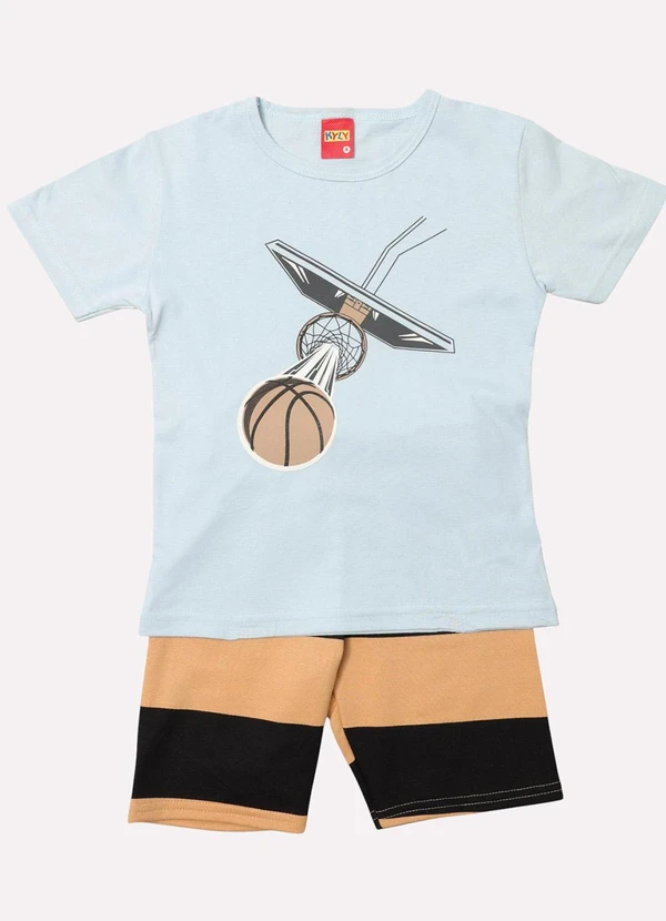 Kyly - Conjunto Infantil Menino Basquete Azul 2
