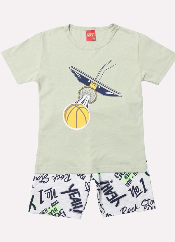 Kyly - Conjunto Infantil Menino Basquete Verde 2