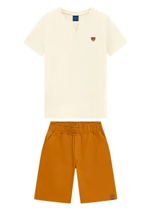 Ddk - Conjunto Infantil Menino Bege - DDK