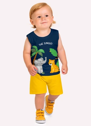 Kyly - Conjunto Infantil Menino Bichinhos Azul - KYLY